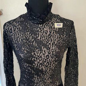 Black Lace Sparkle One piece Jazz/Musical Theater/Tap/Acro Costume